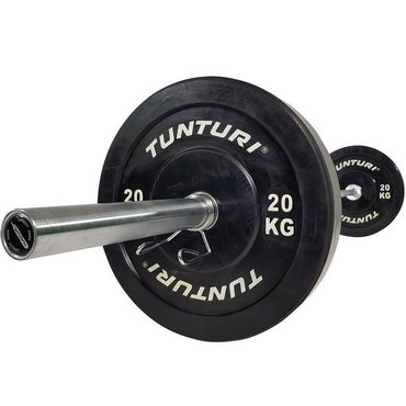 Tunturi Bumper Plate Hantelscheiben 50 mm 20 kg Schwarz 