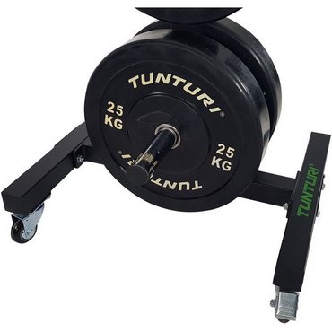 Tunturi Upright Bumper Plate Hantelscheiben Rack Schwarz 