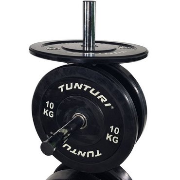 Tunturi Upright Bumper Plate Hantelscheiben Rack Schwarz 
