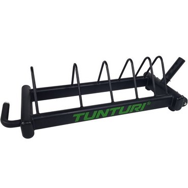 Tunturi Bumper Plate Carry Rack Ständer auf Rädern Schwarz 