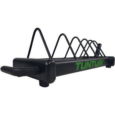 Tunturi Bumper Plate Carry Rack Ständer auf Rädern Schwarz 