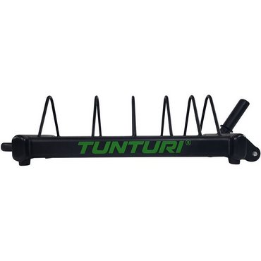 Tunturi Bumper Plate Carry Rack Ständer auf Rädern Schwarz 