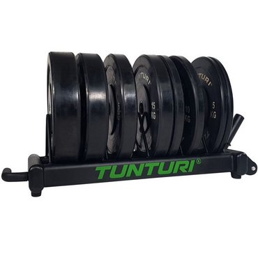 Tunturi Bumper Plate Carry Rack Ständer auf Rädern Schwarz 