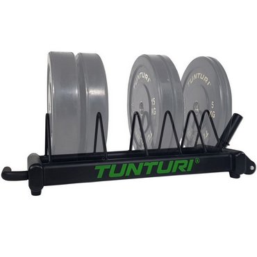 Tunturi Bumper Plate Carry Rack Ständer auf Rädern Schwarz 