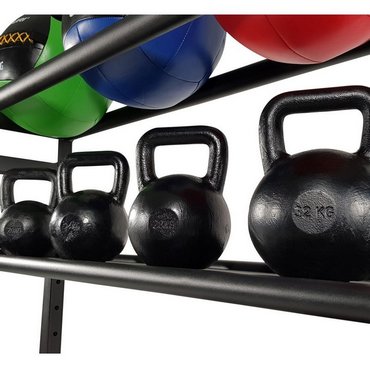 Tunturi Multifunktionales Aufbewahrungsregal für Cross Trainings Geräte Schwarz 