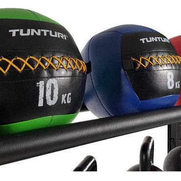Tunturi Multifunktionales Aufbewahrungsregal für Cross Trainings Geräte Schwarz 