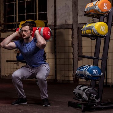 Tunturi Strength Bag Rack Ständer für Sandsäcke Schwarz 