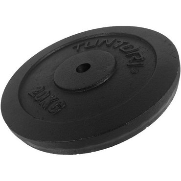 Tunturi Gusseisen 20 kg Gewichtscheibe 30 mm Schwarz 