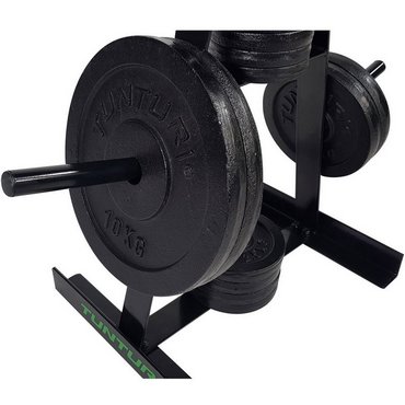 Tunturi Ständer für 30 mm und 50 mm Hantelscheiben Schwarz 