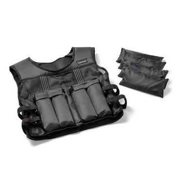 Tunturi Gewichtweste 10 kg verstellbar Grau 