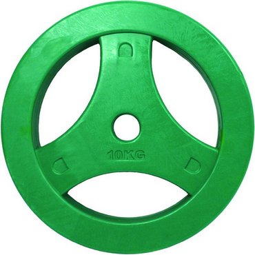 Tunturi Aerobic Disc Gewichtsscheiben 10 kg Einzeln Grün 