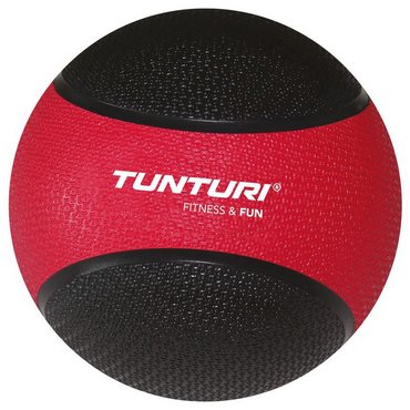 Tunturi Medizin Ball 3 kg Schwarz mit Rot 