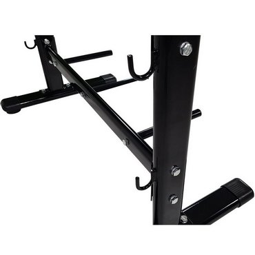 Tunturi Hantelscheiben und Hantel Rack  Schwarz 