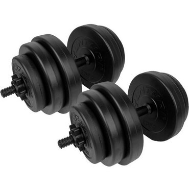 Tunturi Vinyl Kurzhantelset 28 kg Schwarz 