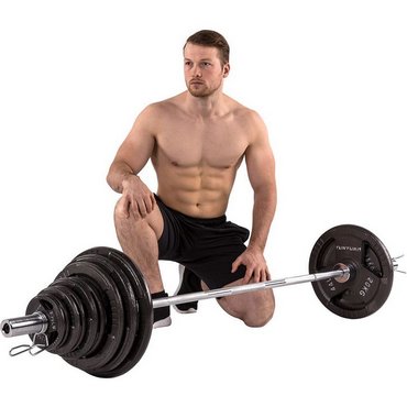 Tunturi Olympisches Gewichtsset 100 kg Schwarz 
