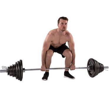 Tunturi Olympisches Gewichtsset 140 kg Schwarz 