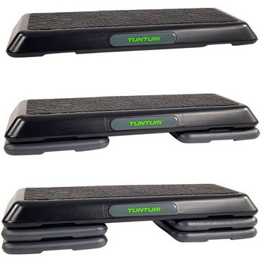 Tunturi Aerobic Power Step Board Schwarz mit Grau 