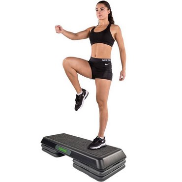 Tunturi Aerobic Power Step Board Schwarz mit Grau 
