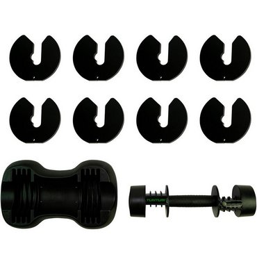 Tunturi Selector Kurzhantel verstellbar bis 12.5 kg  Schwarz 