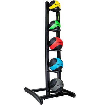 Tunturi PVC Medizin Ball 4 kg Schwarz mit Blau 