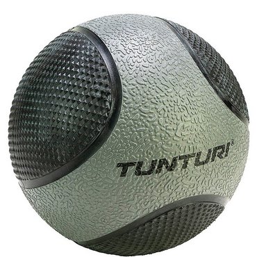 Tunturi PVC Medizin Ball 5 kg Schwarz mit Grau 
