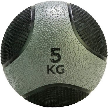 Tunturi PVC Medizin Ball 5 kg Schwarz mit Grau 