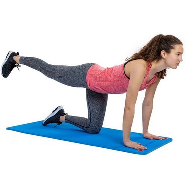 Professionelle Tunturi TPE Fitnessmatte 140 cm Blau 