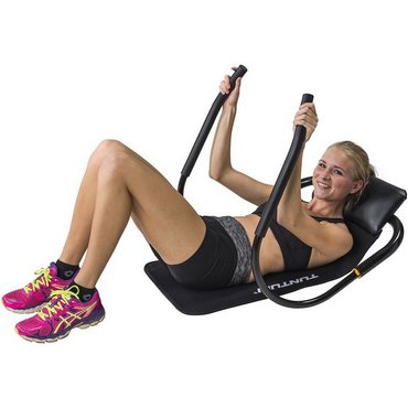 Tunturi Ab-Shaper Pro Bauchtrainer faltbar mit Matte Schwarz 