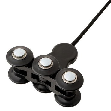 Tunturi Hula Hoop Ring mit 0.4 Kg Gewicht (Large) Schwarz mit Grün 