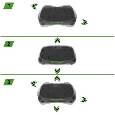 Tunturi V20 Cardio Fit Vibrationsplatte Schwarz 