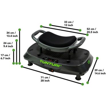Tunturi V20 Cardio Fit Vibrationsplatte Schwarz 