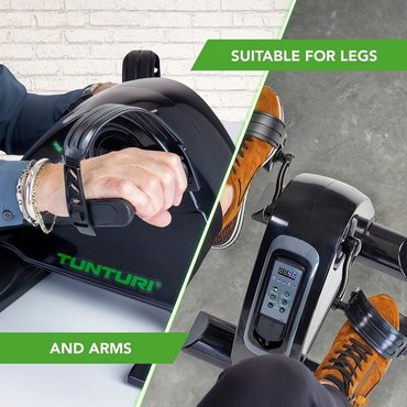 Tunturi M50 Cardio Fit Mini Bike motorisiert mit Computer Schwarz 