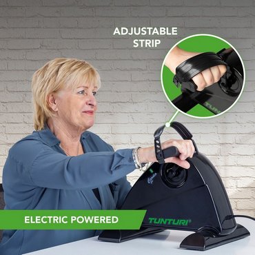 Tunturi M50 Cardio Fit Mini Bike motorisiert mit Computer Schwarz 