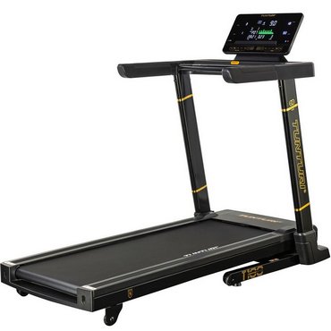 Tunturi T100 Centuri Performance Laufband klappbar Schwarz mit Gold 