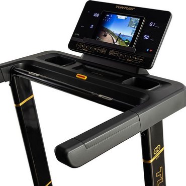 Tunturi T100 Centuri Performance Laufband klappbar Schwarz mit Gold 
