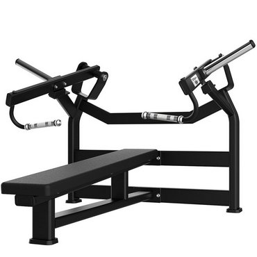 Tunturi Platinum Plate Loaded Horizontal Chest Press Flachbank Schwarz 
