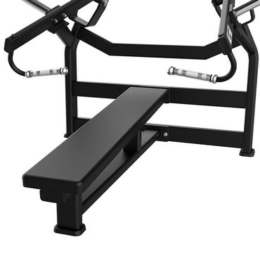 Tunturi Platinum Plate Loaded Horizontal Chest Press Flachbank Schwarz 