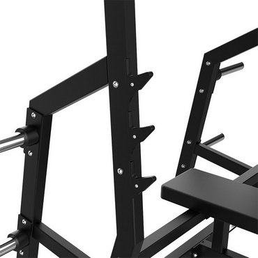 Tunturi Platinum Plate Loaded Horizonztal Bench Press Flachbank mit Halterung Schwarz 