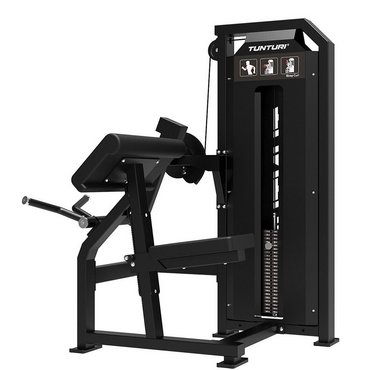 Tunturi Platinum Bicep Curl mit Gewichtsstapel Schwarz 