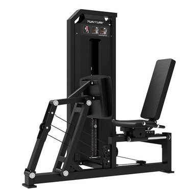 Tunturi Platinum Seated Leg Press / Beinpresse mit Gewichtsstapel Schwarz 