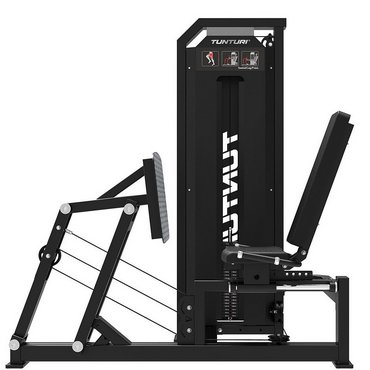 Tunturi Platinum Seated Leg Press / Beinpresse mit Gewichtsstapel Schwarz 