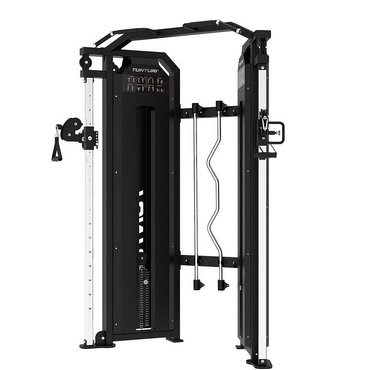 Tunturi Platinum Functional Trainer Multistation mit Gewichtsstapel Schwarz 