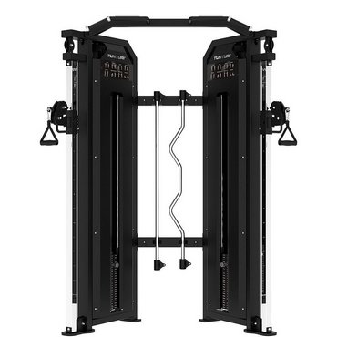 Tunturi Platinum Functional Trainer Multistation mit Gewichtsstapel Schwarz 