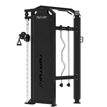 Tunturi Platinum Functional Trainer Multistation mit Gewichtsstapel Schwarz 