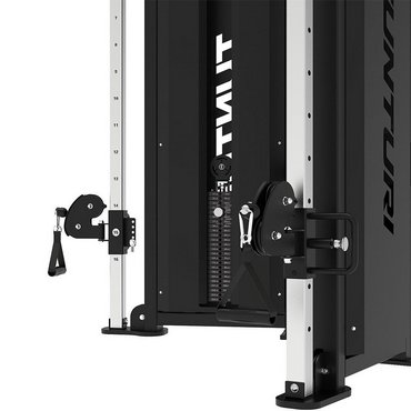 Tunturi Platinum Functional Trainer Multistation mit Gewichtsstapel Schwarz 