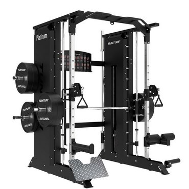 Tunturi Platinum Full Smith/Functional Trainer mit Gewichtsstapel Schwarz 