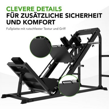 Tunturi LP60 Leg Press/Hack Squat Schwarz 
