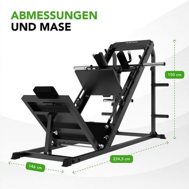 Tunturi LP60 Leg Press/Hack Squat Schwarz 