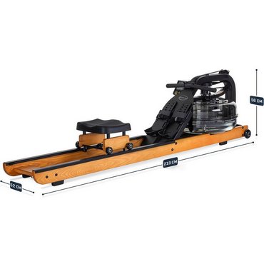 Fluid Rower Apollo Plus Wasserrudergerät aus Holz Braun 