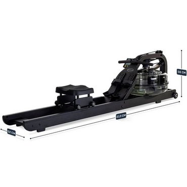 Fluid Rower Apollo Plus Black Wasserrudergerät aus Holz Schwarz 